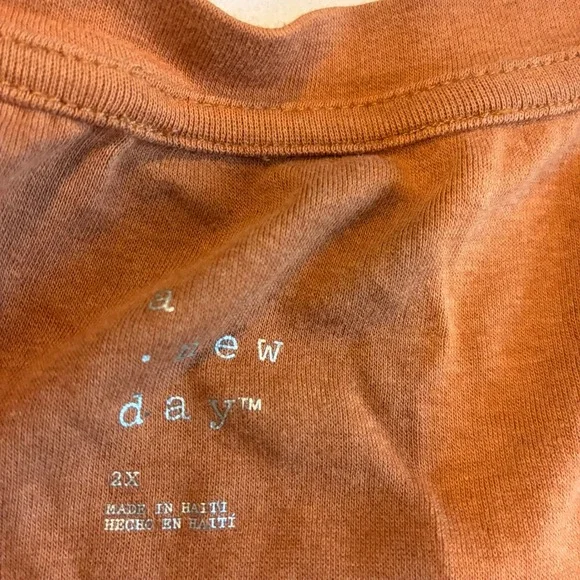 Lot of 3 A New‎ Day Womens 2XL Tank Tops Bundle Orange Black Pink Sleeveless - Picture 4 of 5